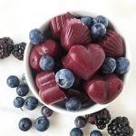 Berry Delicious Vegan Gummies made with agar powder. Healthy snack idea for kids - this recipe calls for the whole fruit, not just sugary fruit juice!