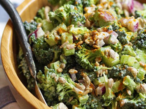 broccoli salad dressing with sour cream Broccoli Salad with Sour Cream Dressing